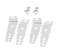 Veemoon 4pièces Supports Latéraux pour Lave-vaisselle Fixation Métallique sous Plan de Travail Rechange Clips Installation Simple avec Vis Fournies