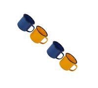 Veemoon 4pièces Tasses Fer Vintage Petits Verres à Vin Créatifs Pour Maison Et Restaurant Pour Thé Et Soupe
