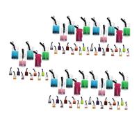 Veemoon 5 ensembles Mini Breloques En Forme De Tasse De Glace Pour La Fabrication De Bijoux Porte-Clés Breloques Mignonnes En Forme De Tasse De Boisson Pendentif En Forme 18 pièces * 5