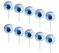 Veemoon 5 Paires D'yeux de Sécurité pour Chat, Idéaux pour Le Crochet - Yeux de Poupée en Verre de 10 Mm pour La Création de Marionnettes d'ours, Le Feutrage à L'aiguille Et La Couture.