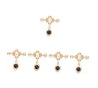 Veemoon 5 Pièces broche corsage épingle à nourrice bijoux de broches pour dames broches à boucle d'écharpe boucle clip écharpe broche de col de mode broche femme alliage