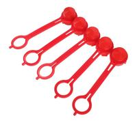 Veemoon 5 Pièces Capuchon en Plastique Réutilisable Rouge de Protection Hydraulique et Cric, Prévient les Défaillances de Connexion pour Clé Hydraulique pour Réparation Navale