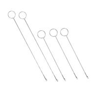 Veemoon 5 Pièces Crochet à Boucle Long pour Couture Lot de Outils Métalliques de Retournement pour Tissus Épais et Fins Accessoire Pratique pour DIY et Atelier de Couture