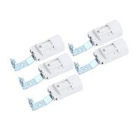 Veemoon 5 pièces Douille Candelabra Base Blanche avec Support Porte Ampoule à Vis pour Restauration et Fabrication de Lampes Compatible Cuisine Chambre Bar Restaurant