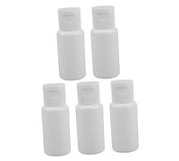 Veemoon 5 pièces Flacons de Voyage Plastique Lot de Récipients Étanches avec Couvercle Flip pour Shampooing et Cosmétiques Idéaux pour Voyages Transport