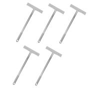Veemoon 5 Pièces Handheld Parade Sign Holders Stainless Steel Ergonomic Poles For Election Protests Sports Voting And Ceremonies