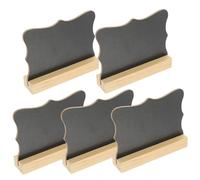 Veemoon 5 pièces Mini Tableau Double Face Bois avec Chevalet pour Décoration de Table Mariage Buffet et Événements Panneau Mémo Stable et Compact