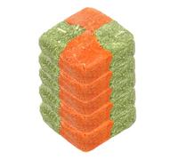 Veemoon 5 pièces Pet Molar Treats Natural Grass Cakes for Rabbits Guinea Pigs Chinchillas Safe Chew Snacks