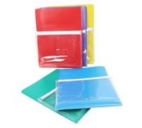 Veemoon 5 Pièces Porte Dossiers Magnétiques Transparente PVC Porte Stylo Magnétique pour Réfrigérateur et Tableau Pochette de Rangement Polyvalente pour Bureau et Salle de Classe