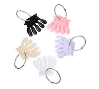 Veemoon 5 Pièces Présentoirs à Ongles Design Couronne Cartes de Couleur Manucure pour Art des Ongles Transparente Naturelle Blanche Noire et Rose