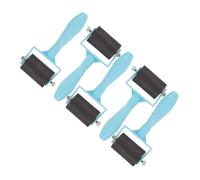 Veemoon 5 pièces Roller Set Plastic Printmaking Glue Rollers Ergonomic Handle For Linogravure And Texture Painting