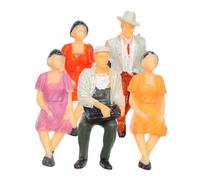 Veemoon 5 Pièces Scale Painted Plastic Models for Dioramas Urban Planning Educational Displays