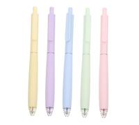 Veemoon 5 Pièces Set de Stylos à Gel Colorés pour École Journalisation et Pr Prise de Notes Stylos Esthétiques Amusants et pour Filles Fournitures Scolaires Japonaises