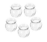 Veemoon 5 Pièces Set de Ventouses Verre Épais pour Thérapie par Ventouses Massage Traditionnel Chinois Amélioration Circulation et Relaxation Accessoire de Soin Polyvalent à Domicile