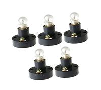 Veemoon 5 Pièces Support De Lampe à Mini Ampoules à E10 Porte-ampoule Douille D'ampoule Outils En Céramique Ampoule Miniature E10 Plastique Instrument D'enseignement Spirale