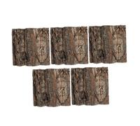 Veemoon 5 Pièces Terrarium Cork Bark Sheets Natural Reptile Wood Log Hide and Climbing Bark for Turtle Lizard Snake Vivarium Background Safe Textured Tree Decor