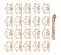 Veemoon 50 Décorations Spirituelles en Bois Naturel pour Sapin de Noël Rondelles Vierges 37 MM à Suspendre Étiquettes Présents Chrétiennes Décorations de Crèche DIY pour Ateliers