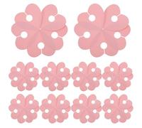 Veemoon 50 Étiquettes Marque-verres en Papier Forme Cœur Rose 6,9x6,6 Cm, Identificateurs de Boissons pour Verre à Pied, Décoration pour Saint-valentin, Mariage, Fête, Pack 50 Pièces