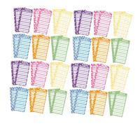 Veemoon 50 Feuilles Carnet de Fiches Budget Perforées Portables Cartes Pratiques pour des Dépenses Recharges Colorées pour Organiseur Financier Personnel