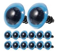 Veemoon 50 Paires Mini Œil en Plastique Bleu pour Poupée | Fournitures Décoratives, Format Petit et Délicat, Usage Craft, pour Poupée, Lot Pratique, Bleu
