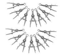 Veemoon 50 Pièces Accessoires Compasse Mini Breloques Supplies De Bijoux Pendentifs Sur Le Thème De L'école Charmes Sur Le Thème Des Petites Écoles Silver Alliage De Zinc