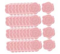 Veemoon 50 pièces Autocollants Cachet de Cire Adhésifs Motif Cœur pour Sceau Enveloppe Cartes DIY et Facile à Utiliser