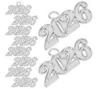 Veemoon 50 Pièces bijoux de remise des diplômes accessoires de capuchon de graduation Charmes de l'année de remise des diplômes Silver