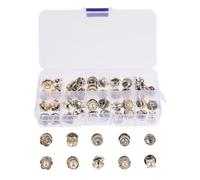 Veemoon 50 pièces Broches Invisibles à Perles Lot Boutons de Sécurité sans Couture pour Vêtements Épingles Anti-écartement Col Légères et Polyvalentes Fixation Discrète pour Chemises et