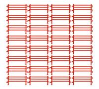 Veemoon 50 Pièces Clôture De Clôture De Scène Accessoires D'escrime pour Corral De Chevaux Panneaux De Clôture Jouets De Paddock Trousse Plastique Provisions Tout-Petit La Barrière