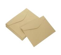 Veemoon 50 pièces Enveloppes Invitation Vintage Kraft Enveloppes Pratiques pour Mariage et Festivals Convient pour Cartes Invitation et Remerciements
