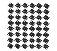 Veemoon 50 Pièces Lot de Mini Charnières Vintage Métal Noir Charnières Petites pour Coffrets Bricolage Boîtes à Bijoux Décoration Rétro pour Portes de Maison de Poupée et Boîtes à Trésors