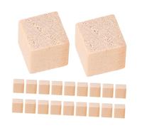 Veemoon 50 Pièces Mini Blocs Non Pin Cubes Artisanaux Idéaux pour Projets DIY Jouets Éducatifs Apprentissage Mathématique et Créativité