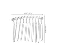 Veemoon 50 pièces Peignes Métalliques Dents pour Cheveux Peigne Voile de Mariage Flexible Fil Métallique Accessoire Couronne pour de Mariée et Cheveux Fins