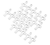 Veemoon 50 Pièces Pendentifs en Alliage pour Bracelets Diy, Croix Creuse et Cœur Ajouré, Design Unique, Compact et Portable, pour Loisirs Créatifs en Déplacement
