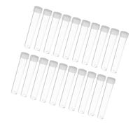 Veemoon 50 pièces Plastic Jars Transparent Tubes With Caps For Bead Storage Sealed Containers Lightweight Craft Organizers For Jewelry Pins And Small Items