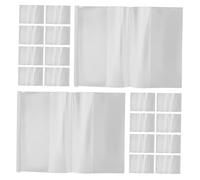 Veemoon 50 Pièces Protège-book Transparent Imperméable Plastique Housses pour Cahiers Journaux et Documents Scolaires Protège-cahier Résistant et Clair pour Bureau