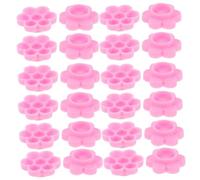 Veemoon 500 Pièces Flower Lash Glue Cups For Precise Volume Eyelash Extension Lash Glue Storage Containers Compatible With Extension Rings And Organizers