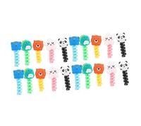 Veemoon 50pièces Animal Cartoon Cable Protector Cord Saver for Charger and Earphone Anti-Bend Cable Sleeve Pack