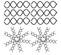 Veemoon 50pièces Épingles à Cheveux Spirales Torsadées Pointes Rondes Pour Chignon Accessoires Décoratifs Cheveux Femmes