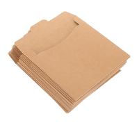Veemoon 50pièces Kraft Paper CD Sleeves DVD Storage Bags CD Holder Paper Envelopes for Home Office School