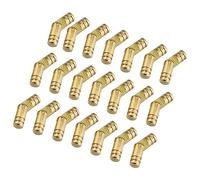 Veemoon 50pièces Lot De Charnières Cylindriques à Ressort Pour Boîtes Et Écrins Sans Vis Jaune