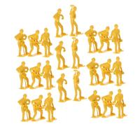 Veemoon 54 pièces Miniature Workers Models Kit Detailed Engineering Figures Ornament Set for Display and Educational Use Realistic Construction Miniatures for and Collectors