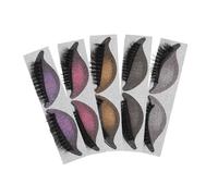 Veemoon 5paires Faux Cils Autocollants avec Eye-liner Inclus pour Yeux Patchs Maquillage pour Regard Intense et Facile à Appliquer