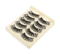Veemoon 5paires Faux Cils Naturels Kit Extensions De Cils Individuelles Accessoires De Maquillage Pour Femmes