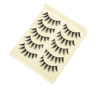 Veemoon 5paires Faux Cils pour Femmes Extensions de Cils Kit de Faux pour Maquillage pour Regard Plus Étiré