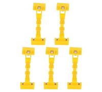 Veemoon 5pcs Clips Plastique Multifonctions Jaune, Pince pour Chevalet de Peinture à Rotation 360°, Section Quatre Combinaisons, Clips Solides et Faciles à Utiliser pour Scrapbooking