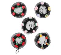 Veemoon 5pcs Filets à Cheveux de Ballet Invisibles pour Chignon, Créatrice de Chignons de Danse en Dentelle et Plastique Ultralégers, pour Performances et Examens