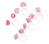 Veemoon 5pièces Bandeau De Sensibilisation Au Cancer Du Sein Lot De Bandeaux Festifs Pour Femmes Décoration De Fête Et Accessoire Photo