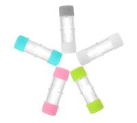 Veemoon 5pièces Étuis pour Lentilles Rgp Transparents Lot Double Fermeture Hermétique pour Rangement De Voyage Et Quotidien des Lentilles Rigides Perméables Aux Gaz