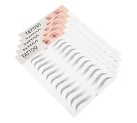 Veemoon 5pièces Lot De Autocollants Sourcils Effet Poils Naturels Stickers Adhésifs Temporaires Pour Sourcils Femme Imperméables Et Faciles à Appliquer